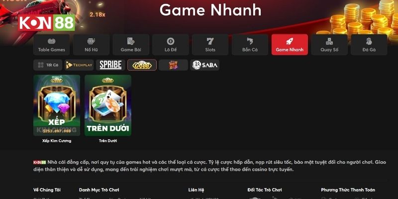 Kho mini game GO88